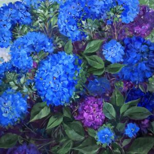 Blue Summer Days Hydrangea Garden 30X24