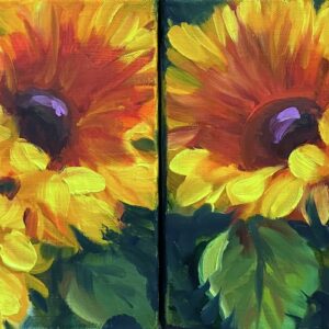 Sunflower Duo 16X8