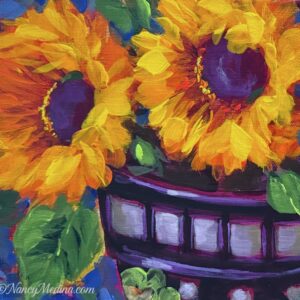 Sunny One sunflower 8X8