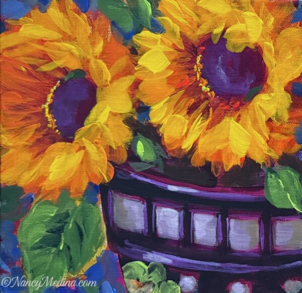 Sunny One sunflower 8X8