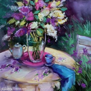 French Picnic Lilacs 12X12