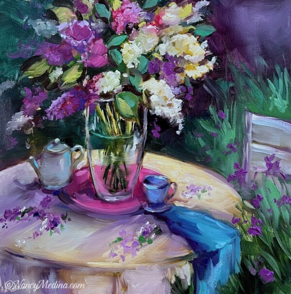 French Picnic Lilacs 12X12