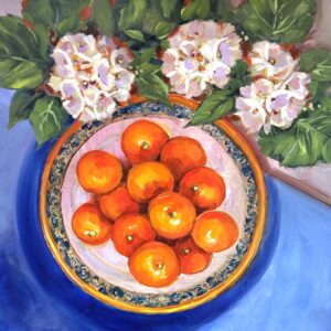 Orange Juice and Blossoms 16X16